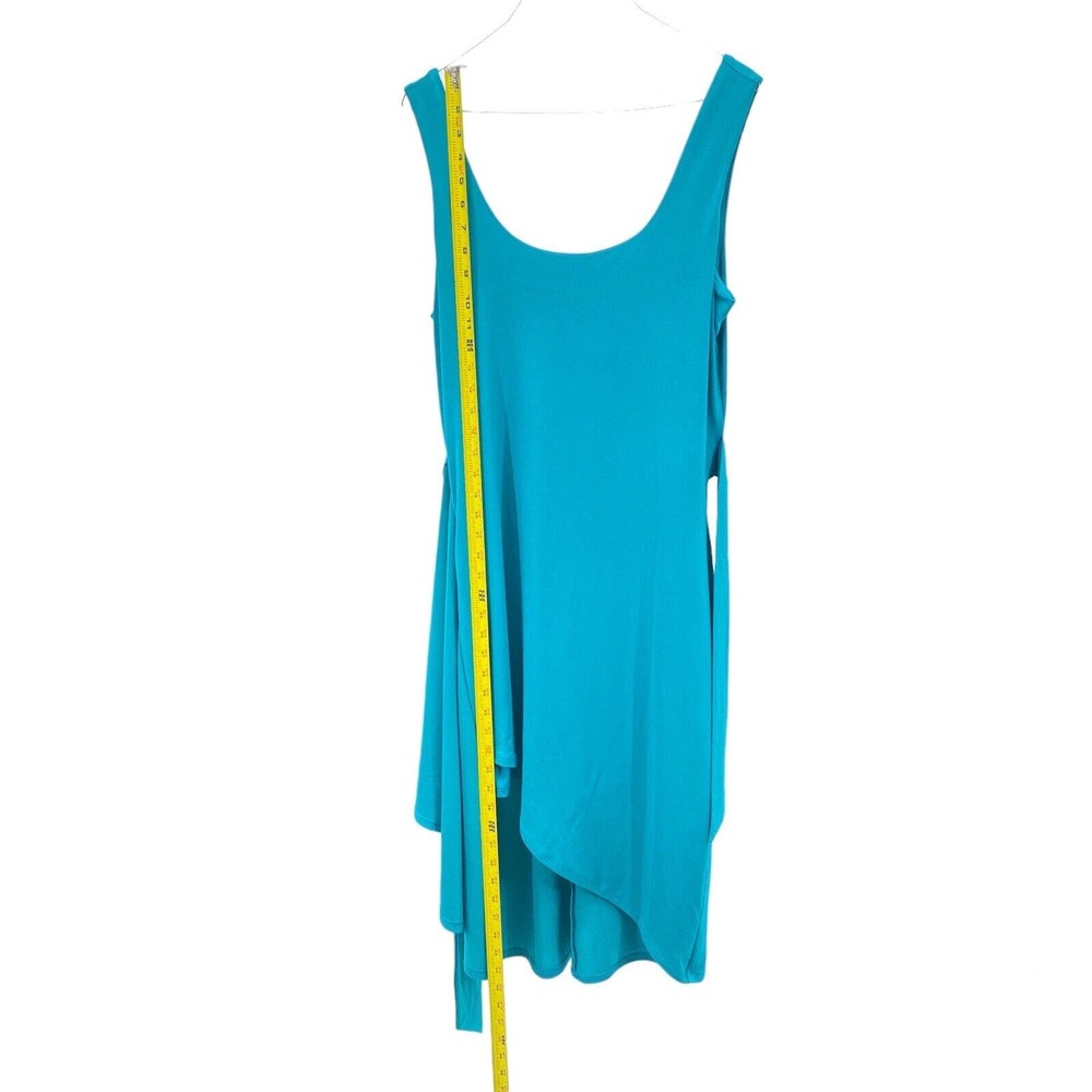 Express Sleeveless Wrap Dress Teal Turquoise Size Medium - Picture 5 of 9